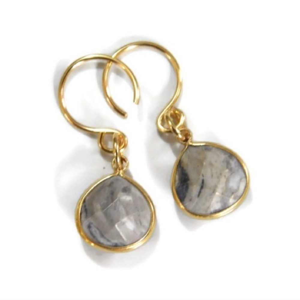🌟ONE LEFT🌟×5 Gemstone Briolette Earrings - Picture 5 of 8